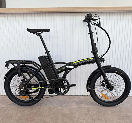 Kron Elektrone Pasific 20" Jant E-Bike 7 Vites Elektrikli Katlanır Bisiklet Siyah Sarı