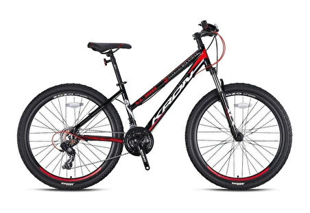 Kron XC 100 Lady V-Fren 27.5'' Jant 15' Kadro 21 Vites Dağ Bisikleti Siyah Gri Kırmızı