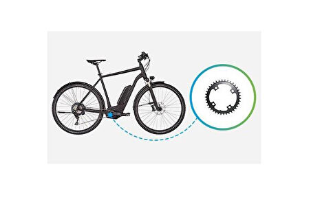 Shimano STEPS SM-CRE80 12-Vites Dişli 53mm 34T E-bike Shımano Steps Motor Aynakol Dişlisi Yaprak