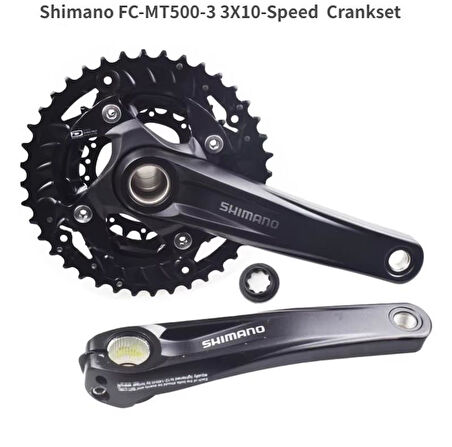 Shimano Deore FC-MT500-3 40/30/22T 175mm 3x10 Uyumlu Aynakol Hollowtech Aynakol