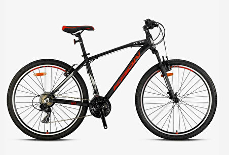 Kron XC 75 27.5" Jant 18' Kadro V-Fren 21 Vites Dağ Bisikleti Siyah Neon Kırmızı
