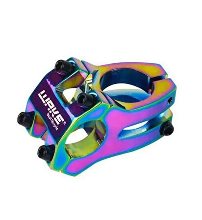 Wake Rainbow Bisiklet Kısa Gidon Boğazı 40mm Bisiklet Yedek Parça Aksesuarı WAKE RAİNBOW