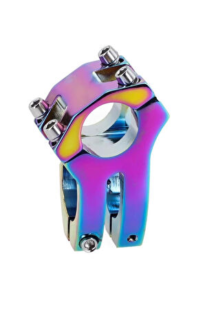 Wake Rainbow Bisiklet Kısa Gidon Boğazı 40mm Bisiklet Yedek Parça Aksesuarı WAKE RAİNBOW