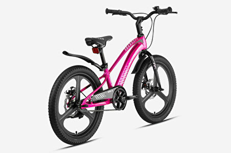Kron Mag 16 Jant Magnezyum Gövde Kız Çocuk Bisikleti 4-8 Yaş Disk Fren Denge Tekerlekli Pembe
