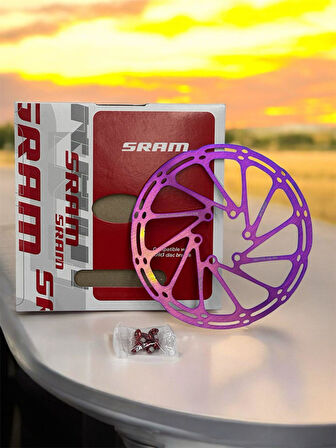 SRAM 160 mm Bukalemun Rotor Bisiklet Disk Fren Rotoru 160mm 6 Vida MTB Ultra Hafif Rainbow Rotor