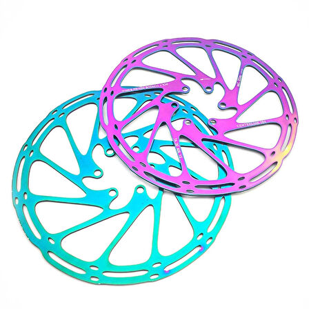 SRAM 160 mm Bukalemun Rotor Bisiklet Disk Fren Rotoru 160mm 6 Vida MTB Ultra Hafif Rainbow Rotor