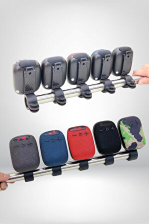 Xbyc 2727 Bluetooth Bağlantılı Hoparlör Su Geçirmez Şarjlı Bisiklet Motosiklet Hoparlörü Kırmızı