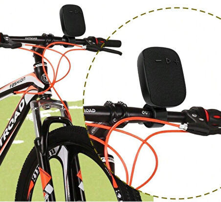 Xbyc 2727 Bluetooth Bağlantılı Hoparlör Su Geçirmez Şarjlı Bisiklet Motosiklet Hoparlörü Kırmızı