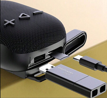 Xbyc 2727 Bluetooth Bağlantılı Hoparlör Su Geçirmez Şarjlı Bisiklet Motosiklet Hoparlörü Lacivert