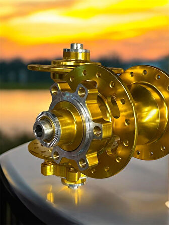 Forte Gt Xbyc 680 Bisiklet Hub Sesli Ön Arka Kaset Göbek Seti 32 Delik 6 Vida Qr Mandal Gold