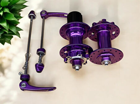 Forte Gt Xbyc 680 Bisiklet Hub Sesli Ön Arka Kaset Göbek Seti 32 Delik 6 Vida Qr Mandal Mor