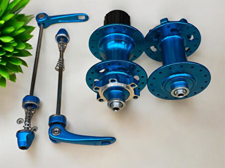 Forte Gt Xbyc 680 Bisiklet Hub Sesli Ön Arka Kaset Göbek Seti 32 Delik 6 Vida Qr Mandal Mavi