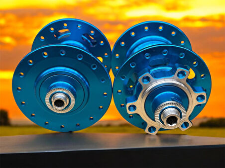 Forte Gt Xbyc 680 Bisiklet Hub Sesli Ön Arka Kaset Göbek Seti 32 Delik 6 Vida Qr Mandal Mavi