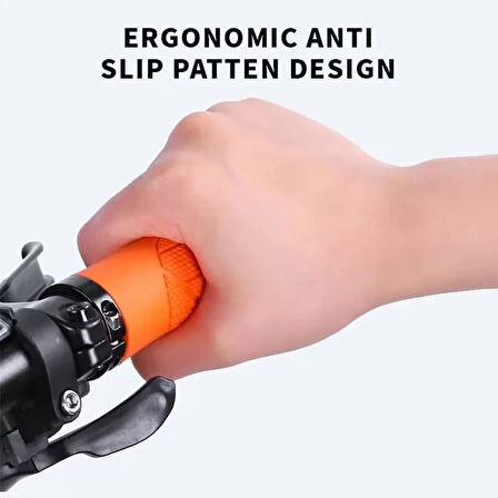 SARİSSA PVC Elcik Ergonomik Destekli Yapı Kaymaz Tasarım Vidalı Bisiklet Elciği Kahverengi