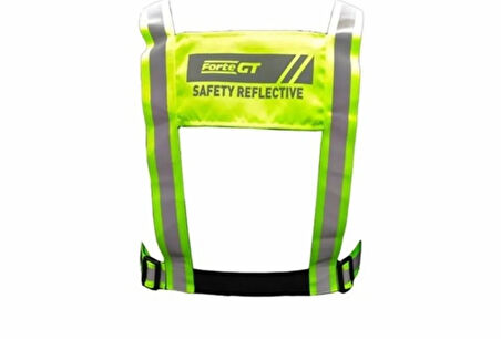 XBYC 2096 Fosforlu Pratik Yelek - Reflektörlü Motosiklet Yeleği Kemeri