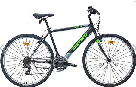 Carraro Active 280 28" Jant 49'Kadro 21 Vites V-Fren Şehir Bisikleti Siyah Gri Yeşil