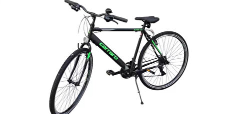 Carraro Active 280 28" Jant 49'Kadro 21 Vites V-Fren Şehir Bisikleti Siyah Gri Yeşil