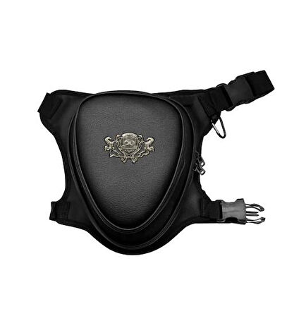Forte Gt TEX 45 Chopper Bacak Çantası Suni Deri Çanta Motosiklet Bacak Ve Bel Çantası