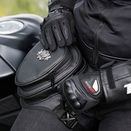 Forte Gt TEX 45 Chopper Bacak Çantası Suni Deri Çanta Motosiklet Bacak Ve Bel Çantası