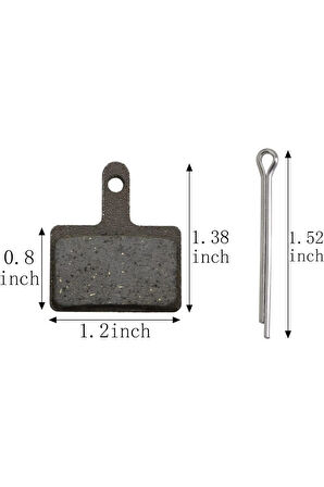 2 Set Bisiklet Hidrolik Mekanik Disk Kaliper Fren Balatası Shimano Model Bisiklet Balata