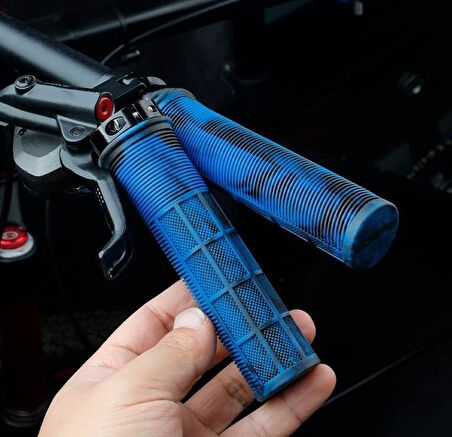 Forte Gt 1519 Silikon Bisiklet Elcik Kaymaz Yapı Kolay Kavrama Gidon Bisiklet Elciği Mavi