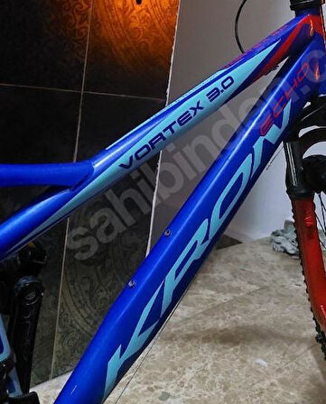 Kron VORTEX 3.0 26 Jant 21 Vites V-Fren Çelik Dağ Bisikleti Lacivert Turkuaz Kırmızı