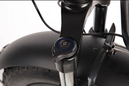 Alba Fold F Premium 500Watt Katlanır Elektrikli Bisiklet Siyah Nfc-Zırhlı Lastik 48v 16 Ah Batarya