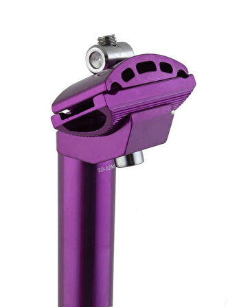 XBYC 679 Wake Sele Borusu 27.2mm çap x 35cm uzunluk Hafif Renkli Bisiklet Koltuk Borusu Mor Renk