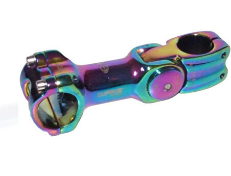 Wake Alümınyum Açı Ayarlı Gidon Boğazı 110 mm 31,8 mm Bisiklet Gidon Boğazı Rainbow Açılı Boğaz