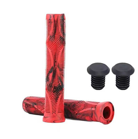 Forte Gt XBYC 5023 Bisiklet Silikon Elcik 165cm İyi Tutuş Kaymaz Yapı Gidon Bisiklet Elciği Kırmızı