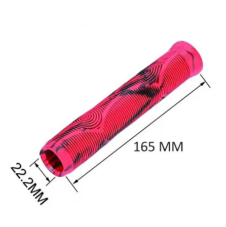 Forte Gt XBYC 5023 Bisiklet Silikon Elcik 165cm İyi Tutuş Kaymaz Yapı Gidon Bisiklet Elciği Kırmızı