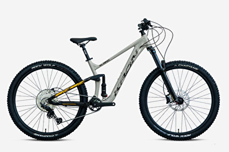 Kron El Nino 29 Jant Full Süspansiyon Alüminyum Kadro Enduro Bisikleti 11S Freeride Bisiklet Bej