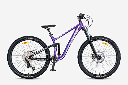 Kron El Nino 29 Jant Full Süspansiyon Alüminyum Kadro Enduro Bisikleti 11S Freeride Bisiklet Mor