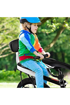 Sarissa Bisiklet Arka Bagaj Üstü Çocuk Koltuğu Sırt Dayamalı (Basamaklı - Gidonlu) Bagaj Koltuğu
