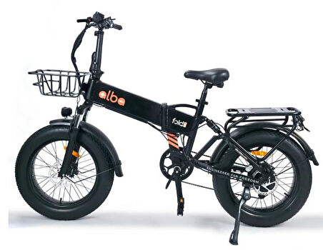 Alba Fold 3 Standart 500 Watt Katlanır Elektrikli Bisiklet Siyah Nfc Özellikli 48v 10,4 Ah Batarya