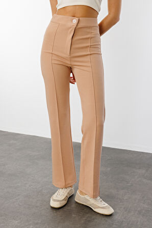 Kadın Yüksek Bel Toparlayıcı Ispanyol Paça Palazzo Pantolon PANTOLON-003