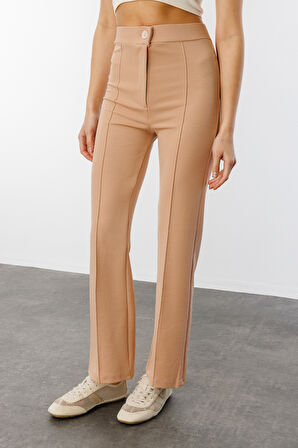 Kadın Yüksek Bel Toparlayıcı Ispanyol Paça Palazzo Pantolon PANTOLON-003