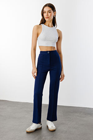 Kadın Yüksek Bel Toparlayıcı Ispanyol Paça Palazzo Pantolon PANTOLON-003