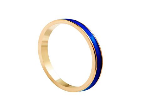 Taşsız Altın Kaplama Tamtur Mineli Gümüş Yüzük