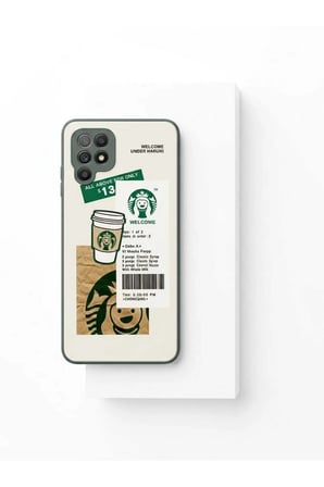 Samsung Galaxy M32 Arkası Cam Kahve Kılıf Modeli