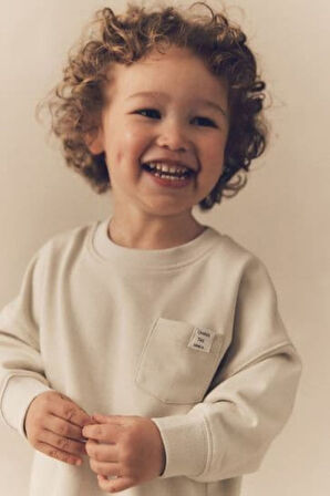 Next Baby Pamuklu Gri Uzun Kollu Alt Üst Takım Takım