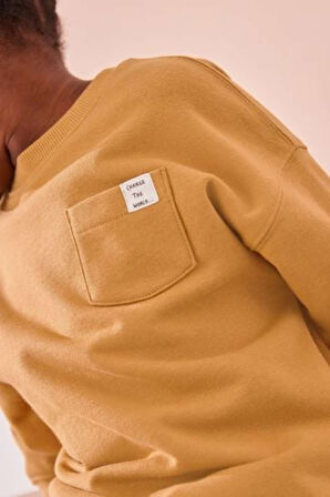 Next Baby Pamuklu Toprak Sarısı Uzun Kollu Alt Üst Takım