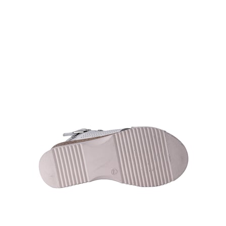 Hobby Kadın Hakiki Deri 5 cm Dolgu Topuklu Çapraz Bantlı Sandalet