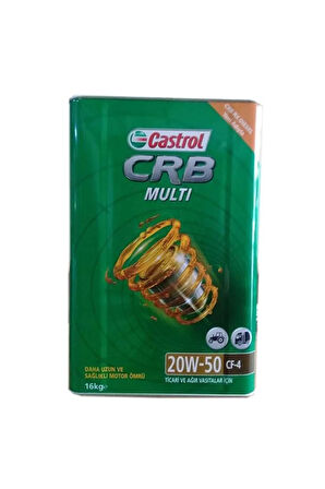 Castrol Crb Multi 20w-50 Cf-4 Motor Yağı 16 kg Üretim Tarihi 2022