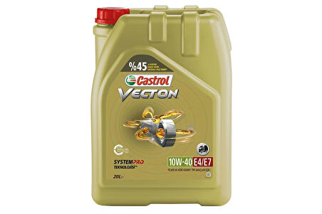 Castrol Vecton 10W-40 E4 E7 20 Lt Üretim 2022
