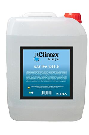 Clintex Kimya %99.9 Saf Ipa Izopropil Yüzey Temizleyici Solvent 20 Lt