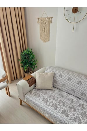 %100 Pamuk Koltuk Örtüsü – Oturma ve Sırt Kısmını Kaplayan Koruyucu Örtü 180 X 220