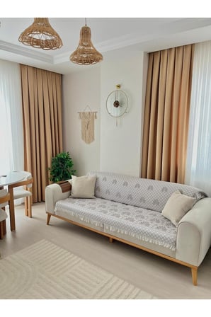 %100 Pamuk Koltuk Örtüsü – Oturma ve Sırt Kısmını Kaplayan Koruyucu Örtü 180 X 220