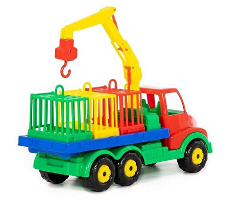 Oyuncak İş Makinaları Plastik Hayvan Nakil Aracı 45 cm 