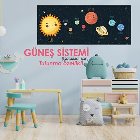 Güneş Sistemi - Kendiliğinden Tutunan Yapışkansız Tutunan Statik Akıllı Kağıt